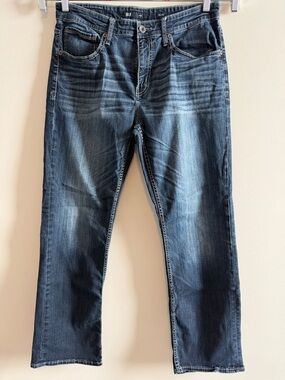 BKE Jeans Mens 36x32 Blue Tyler Boot Cut Western Cowboy Casual
